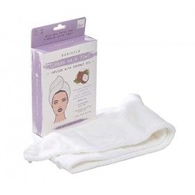Danielle Creations Serviette Turban à séchage Rapide infusée à lhuile de Noix de Coco Vegan