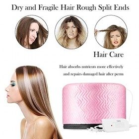 Smoostart Hair Steamer Cap, Portable Hair Care Hat with 3 Mode Temperature Control, 110V Electric Heating Cap for Hair SPA Be