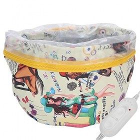Casques Chauffant Cheveux Bonnet Chauffant, Capuchon Vapeur pour les Cheveux Soins Capillaires SPA, Cap Bonnet Chauffant Chev