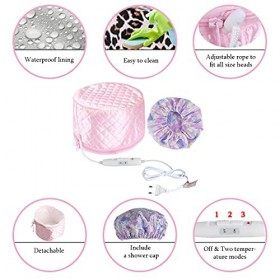 Chauffage à vapeur - Traitement thermique rapide - Pour la maison - Avec capuchon de séchage des cheveux - 2 modes de réglage