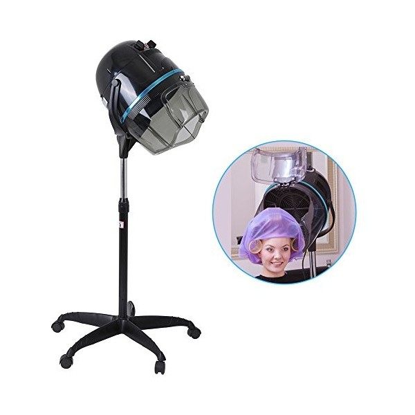 SOULONG Sèche Cheveux Professionnel sur Pied Température Réglable 220V 1000W Sèche Cheveux Casque Coiffure avec Outil de Minu