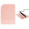 Silicone Pochette pour Fers à Boucler, Tapis Résistant à la Chaleur Pour Fer à Friser, Tampon en Silicone pour Fer à Friser, 