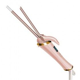 ValaVie 9mm Fer à boucler petites boucles,Revêtement antistatique en céramique tourmaline,Rose