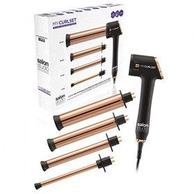 Salon Studio Professional - Ensemble de Fers à Boucler My CurlSet - Fer à Boucler Interchangeable pour Cheveux Frisés, Boucle