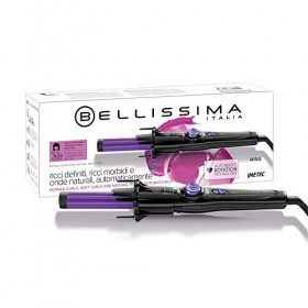 Bellissima Fer à Boucler Automatique Revêtement Céramique - BHS3 100 Revolution Ricci & Curl Violet et Noir - Fer à Friser Te