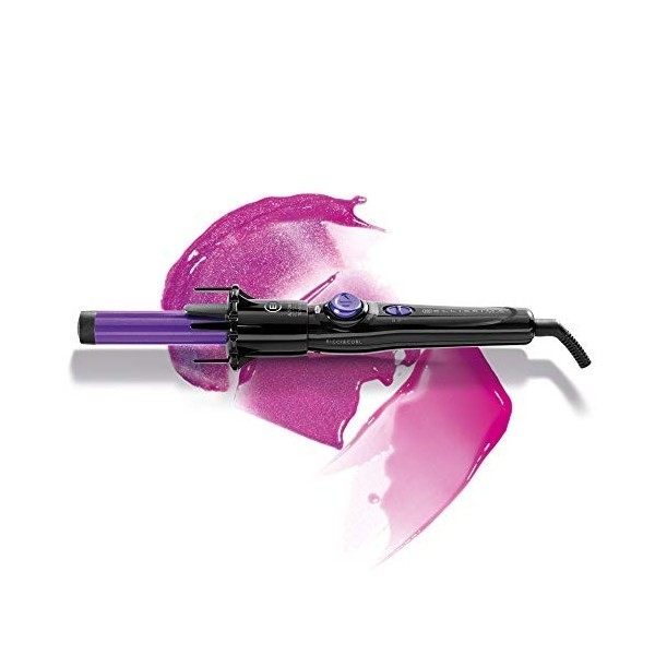 Bellissima Fer à Boucler Automatique Revêtement Céramique - BHS3 100 Revolution Ricci & Curl Violet et Noir - Fer à Friser Te