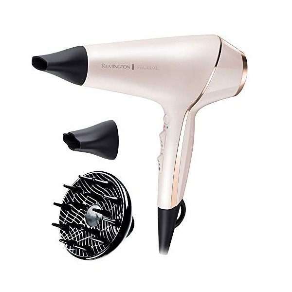 Remington Coffret Cadeau - Set de Coiffure Sèche-Cheveux Proluxe et Fer à Boucler Proluxe - AC9140 et CI91X1