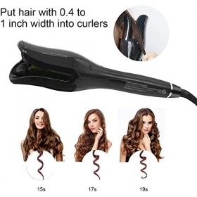 Deals Plaque à cheveux en céramique ultra fine pour cheveux à air professionnel bouclés