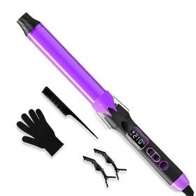 Fer a Boucler, 32mm Boucleur a Cheveux, Fer à Boucler de 130℃-210℃,Curling Iron avec Céramique PTC, Wavy Hair Appareil, Hair 