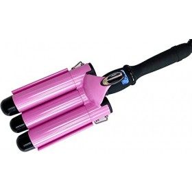 Fer Boucler Les Cheveux Baguette 3 Barrel Waver Wand CÉRamique 32mm Cheveux Bigoudi Fer À Sertir Avec ÉCran LCD Et TempÉRatur