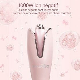IYUNGO Boucleur a Cheveux, Fer à friser Automatique, Fer à friser grandes Boucles, 4 Températures réglables, chauffage rapide