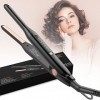 Mini Lisseur Cheveux Court,HyAdierTech 2 en 1 Mini fer à Lisser en Céramique, Petit fer à Lisser Portable 150℃- 210℃, Double 