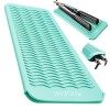 ANGENIL Pochette de tapis de voyage en silicone résistant à la chaleur pour fer plat en titane, fer à lisser professionnel et