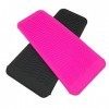 Lot de 2 tapis de coiffure portables en silicone résistant à la chaleur, housse pour fer à friser, fer à lisser, étui de voya