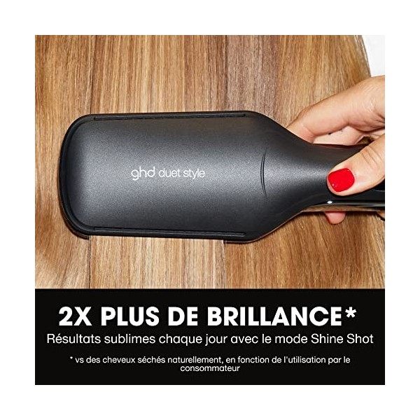 GHD - Duet Style - Lisseur Séchant 2-en-1 Sèche et Lisse en Simultané Sans Aucun Dommage Blanc 