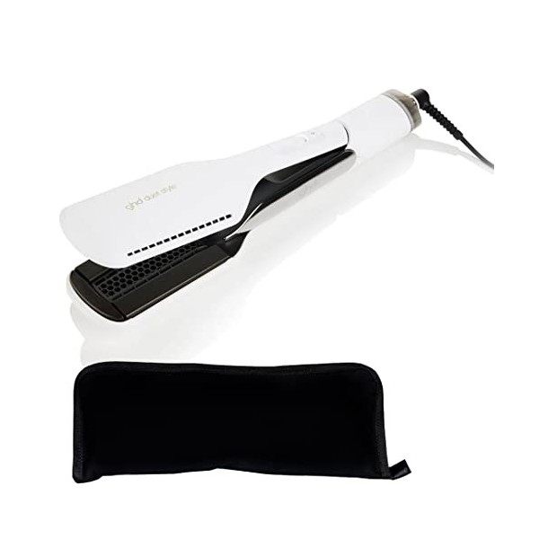 GHD - Fer à lisser séchant Duet style Blanc avec trousse plate