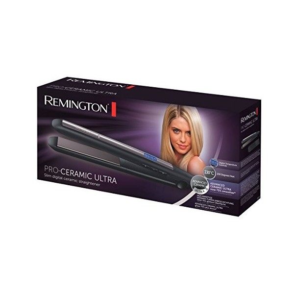 Remington Lisseur Cheveux [ Douceur, Glisse facile & Style longue durée] Pro-Ceramic Ultra Revêtement ultra-céramique haute 