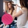 Tapis de Protection Thermique en Silicone Résistant pour Pochettes Lisseur, Outils de Coiffage de Cheveux de Poche de Tapis d