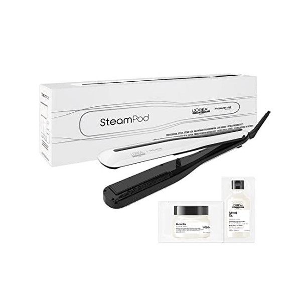 LOréal Professionnel SteamPod 3.0 Styler avec série Expert Metal DX Shampooing et masque de taille essayée