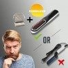 Lisseur Barbe, VIKICON Brosse Lissante Chauffante avec sans Fil/Anti-Brûlure/Mise Hors Tension Automatique/Températures Ajust