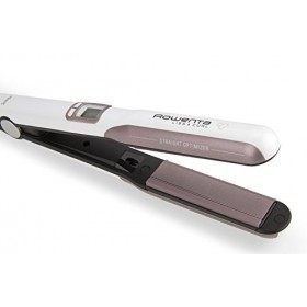 Rowenta Premium Care Liss & Curl SF7660F0 Fer à lisser et friser avec plaques Cashmere Keratin à l’huile d’argan et générateu
