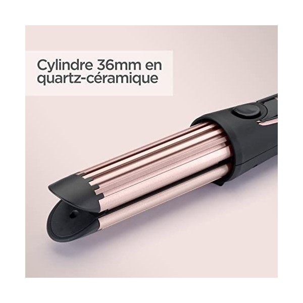 BaByliss Fer à friser innovant Curl Styler Luxe avec plaques chauffantes intégrées et fonction dair de refroidissement C112E