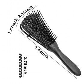 Mnixy Démêlant pour cheveux afro 3a à 4c crépus ondulés bouclés bouclés bouclés plus rapide et plus facile démêler les cheveu