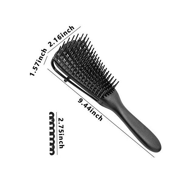 Mnixy Démêlant pour cheveux afro 3a à 4c crépus ondulés bouclés bouclés bouclés plus rapide et plus facile démêler les cheveu