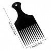 Sularpek 2 Pièces Peigne Afro, Peigne à Cheveux Africain Pick, Peigne de Coupe de Cheveux à Dents Larges et Plates, Plastique