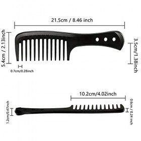 Peigne à Dents Larges Brosse à Cheveux Peigne Large Peigne de Coiffeur Peigne de Cheveux de Coiffure Peigne Antistatique Rési