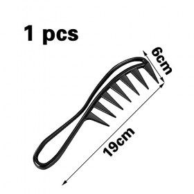 1 Pièce Peigne Cheveux Bouclés,Peigne Dent Large,Peigne Grosse Dent,Gros Peigne,Peigne Large,Peigne de Requin,pour Différents