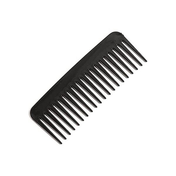 luoshaPUCY Peigne de Cheveux Peigne à Dents Larges Peigne a Queue Antistatique pour Cheveux Longs Mouillés ou Bouclés Noir,1
