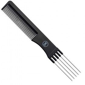 K-Pro Peigne à Crêper - Outil de Coiffure avec Fourchette Métal & Dents Fines