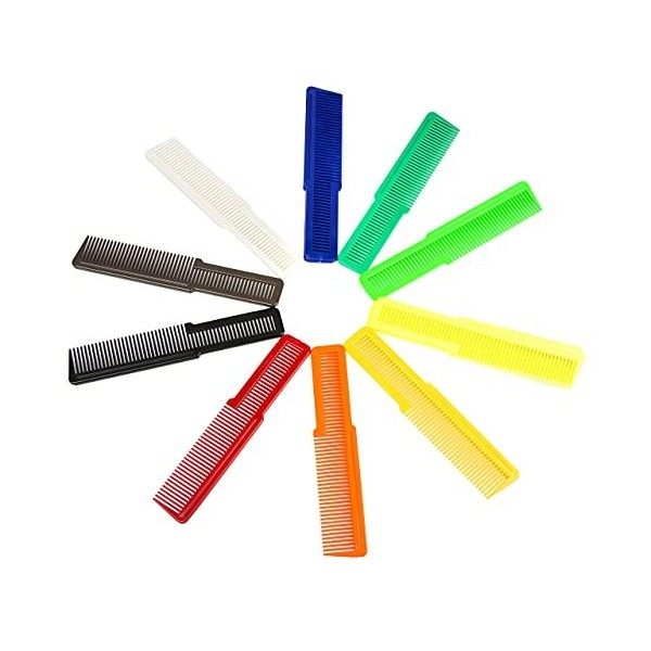 Wahl Lot de 12 peignes de coiffure multicolores.