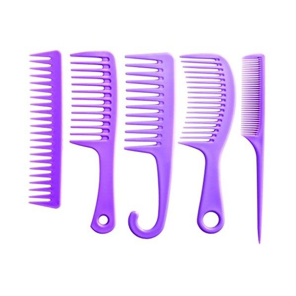 Peigne à dents larges et grand peigne démêlant pour cheveux, brosse à cheveux durable pour un meilleur coiffage et un soin pr