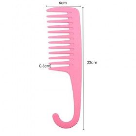 Trixes Lot de 2&nbsp;peignes de douche large denté Idéal pour cheveux Démêlant