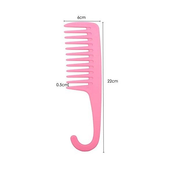 Trixes Lot de 2 peignes de douche large denté Idéal pour cheveux Démêlant