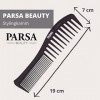 PARSA BEAUTY Peigne de coiffure professionnel, peigne à cheveux en carbone antistatique, dents rugueuses et fines en carbone,