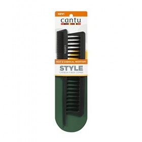 Cantu Carbon Heat Resistant Comb Set