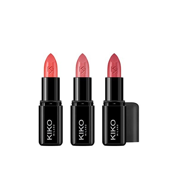 KIKO Milano Smart Fusion Lipstick Kit 02 | Kit De 3 Rouges À Lèvres Au Fini Lumineux