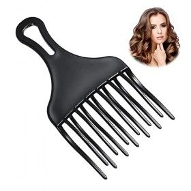 1 Pièces Afro comb,Peigne Afro Dents Larges en Plastique,Peigne cheveux boucles,pour Styliser et Détacher Cheveux Enchevêtrés