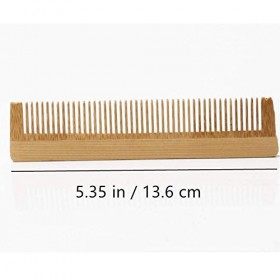 Lot de 4 peignes à cheveux en bois de bambou respectueux de lenvironnement zéro déchets, peigne à cheveux fait à la main 13,