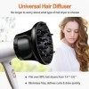 Diffuseur Sèche Cheveux universel, diffuseur de cheveux réglable pour cheveux bouclés ou ondulés, convient aux embout seche c