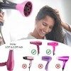 Diffuseur de cheveux universel pliable - Adaptable pour Sèche - cheveux à percussion avec buse de 1,575-1,968 pouces 4-5 cm 