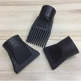 Lot de 3 diffuseurs de sèche-cheveux professionnels en plastique pour sèche-cheveux - Peigne de rechange - Outil de coiffure 