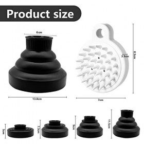 Diffuseur Sèche Cheveux Universel, Diffuseur Seche Cheveux Pliable, Convient à 4-5 cm Diffuseur Universel, Diffuseur Cheveux 