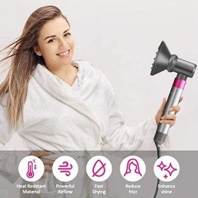 Diffuseur et adaptateur pour Dyson Airwrap Styler se transforment en sèche-cheveux avec accessoires de buse anti-vol contre l