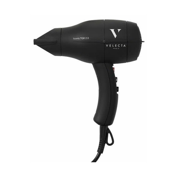 Velecta Paris - Sèche-cheveux professionnel - ICONIC TGR 2.0 Noir intense