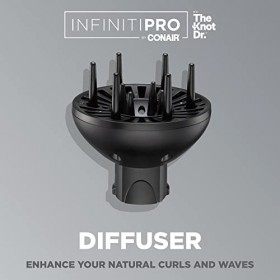 CONAIR Infinity The Knot Dr. Diffuseur pour cheveux bouclés et vagues naturelles Compatible avec Infinity by Conair The Knot 