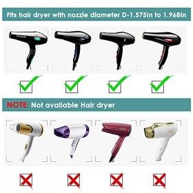 Diffuseur universel pliable pour sèche-cheveux - Voyage et rangement facile - Compatible avec la plupart des sèche-cheveux Ki